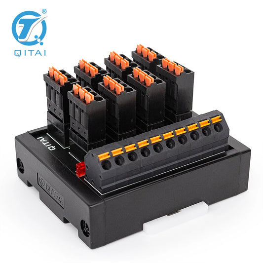 QMT081SL High Efficiency 8 Bit Input Terminal Block DC24V 1A PLC Module Connect with LED Light