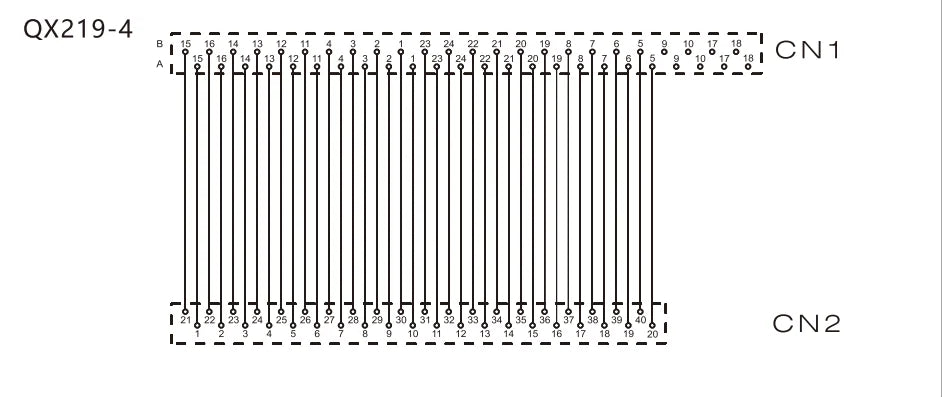 QX219-4  40P FCN Cable PLC I/O Cable Copper Flexible Insulated Wires and Cables  500-10000 mm