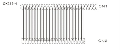 QX219-4  40P FCN Cable PLC I/O Cable Copper Flexible Insulated Wires and Cables  500-10000 mm