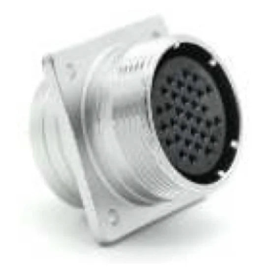 P32F-19H Flat Backward Installed Socket h 32mm 250V Metal Circular Aviation Connector Waterproof Power Microwave