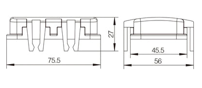 H10B-CV-4B Industrial Heavy Duty Connector Compact Series Top Entry Protective Hoods with Aluminum Housing Copper Contacts