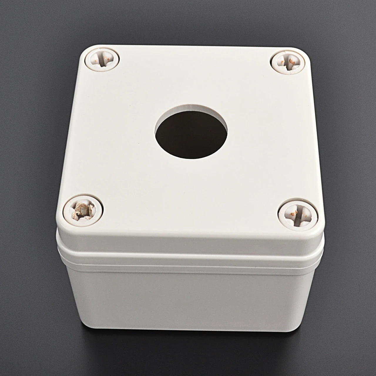 TJ-AG-0808-K1 IP66 Waterproof Aluminum Control Box With1 -Hole Push Buttons Switch 250V Max Voltage  Current Metal Button Box