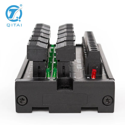 QMT08E  12 Bit Intput Spring Terminal Block DC24V 1A PLC Module Connect with LED Light Remote Control NPN/PNP