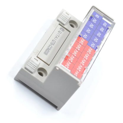 20 Bit  AC/DC 16AWG Terminal Block 24V Power Distribution Terminal Labeled Wiring  Identification Electrical Connection Terminal