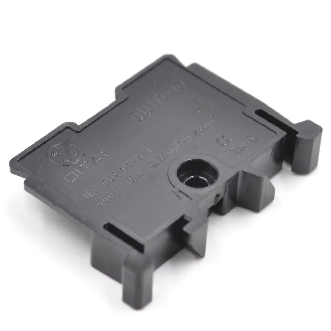 QUTD-10 660V 15A 0.75-1.5mm² TBR-10 2-Contacts Din Rail  Cassette Terminal Blocks Brass Conductor Combined Rail Mounted