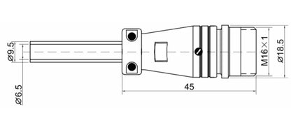 P16-3K   Butting Type Socket K 16mm 250V Metal Circular Aviation Connector Waterproof for Aviation 2-9 PIN