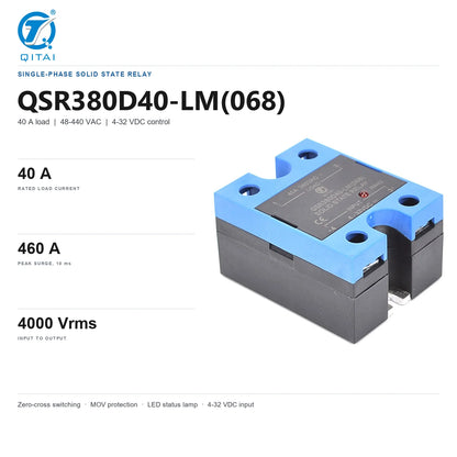QSR380D40-LM(068) MOV Protected Enclosed Solid State Relay product front