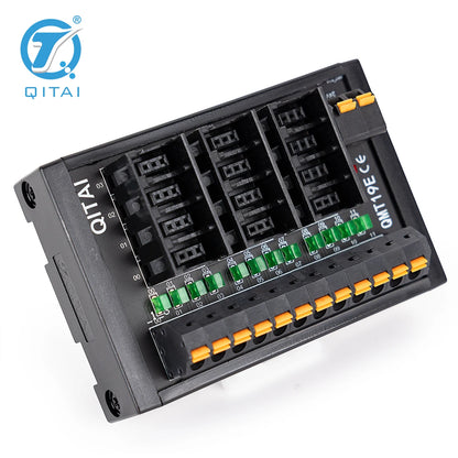 QMT19E E-CON LED Light Din Rail Terminal with Push-In Connection PNP/NPN Input Output Block