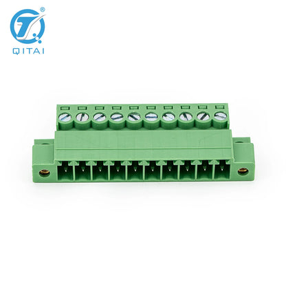 QPS-381ST-10P 10 Pole 3.81mm Pitch PCB Mount Splicing PCB Wiring Printed Circuit  Screw Terminal Block