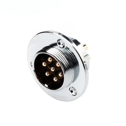 -5E Industrial Waterproof Copper Stainless Steel Housing Aviation Adapter Plug Socket Electrical Connector 2-26P Multi