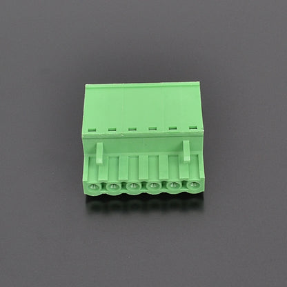 QPZ-508-6P 5.08mm Pitch 6P 300v 15A M2.0 Screw Green High Strength QPZ Series Plug PCB Terminal Blocks