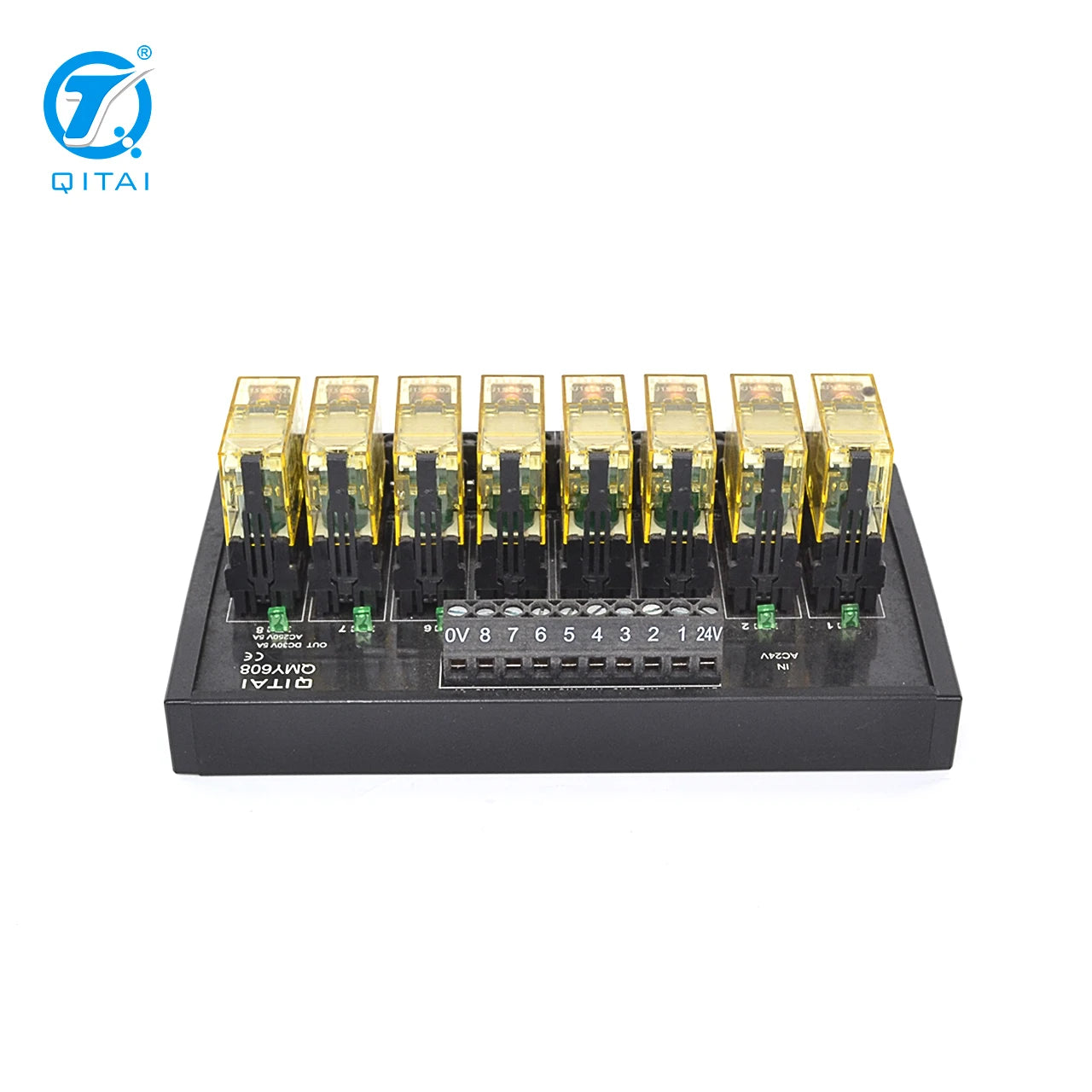 QMY608 5A 250VAC 110VDC 16 Channel Relay Module 1a Terminal Block for CNC System