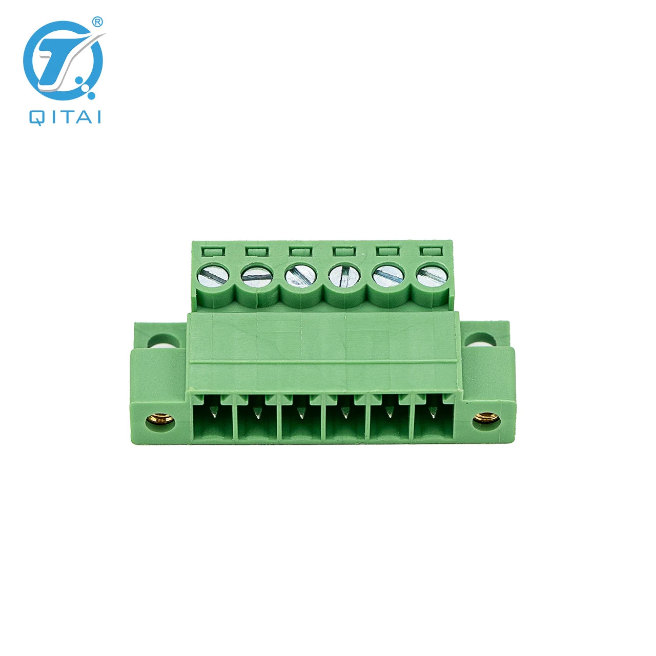 QPS-381ST-6P 6 Pole 3.81mm Pitch PCB Mount Screw Terminal Block Connector for PCB Wiring Printed Circuit Board Terminal