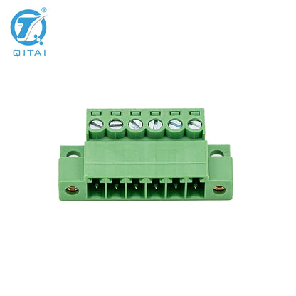 QPS-381ST-6P 6 Pole 3.81mm Pitch PCB Mount Screw Terminal Block Connector for PCB Wiring Printed Circuit Board Terminal