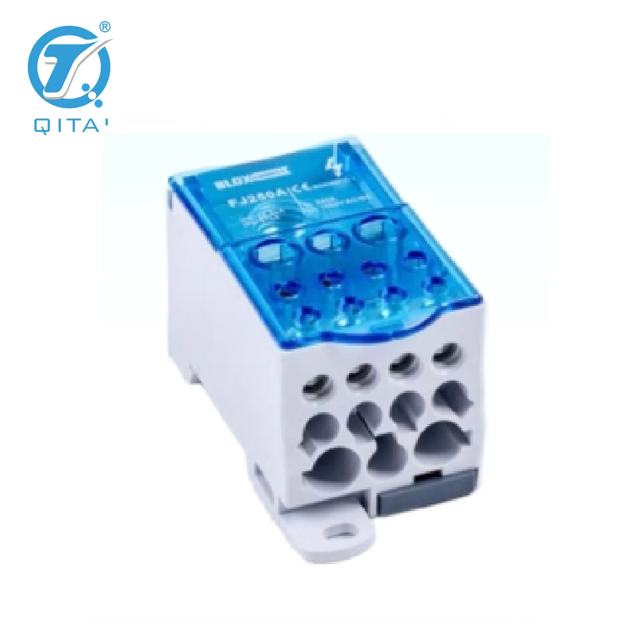 QFJ250A 1000V 250A Power Distribution Block 1 in 11 Out Unipolar Splitter Box for Industrial Panels