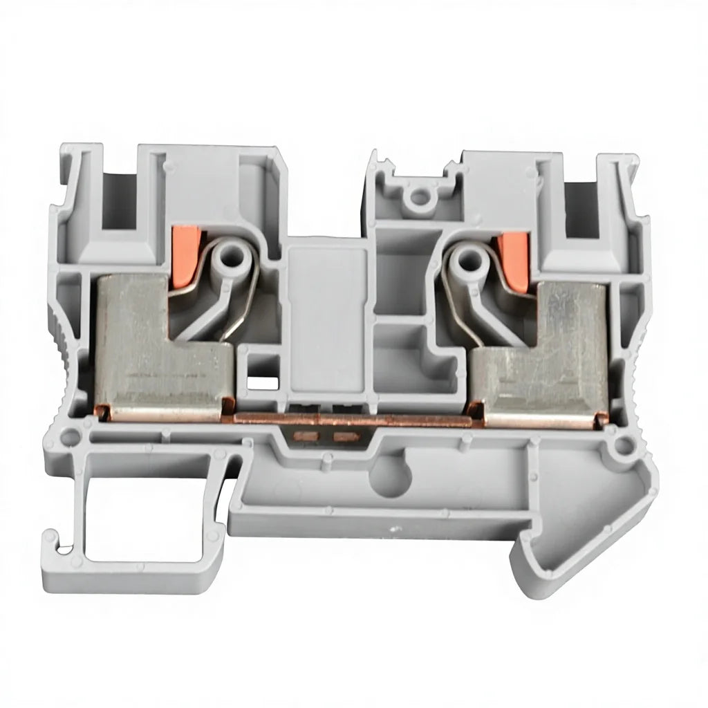 QPT 10 PT10 Awg Lever Terminal Block 10mm² 1000V 57A Din Rail Terminal Block Spring CE Certified Connector 16mm Din Rail Mounted