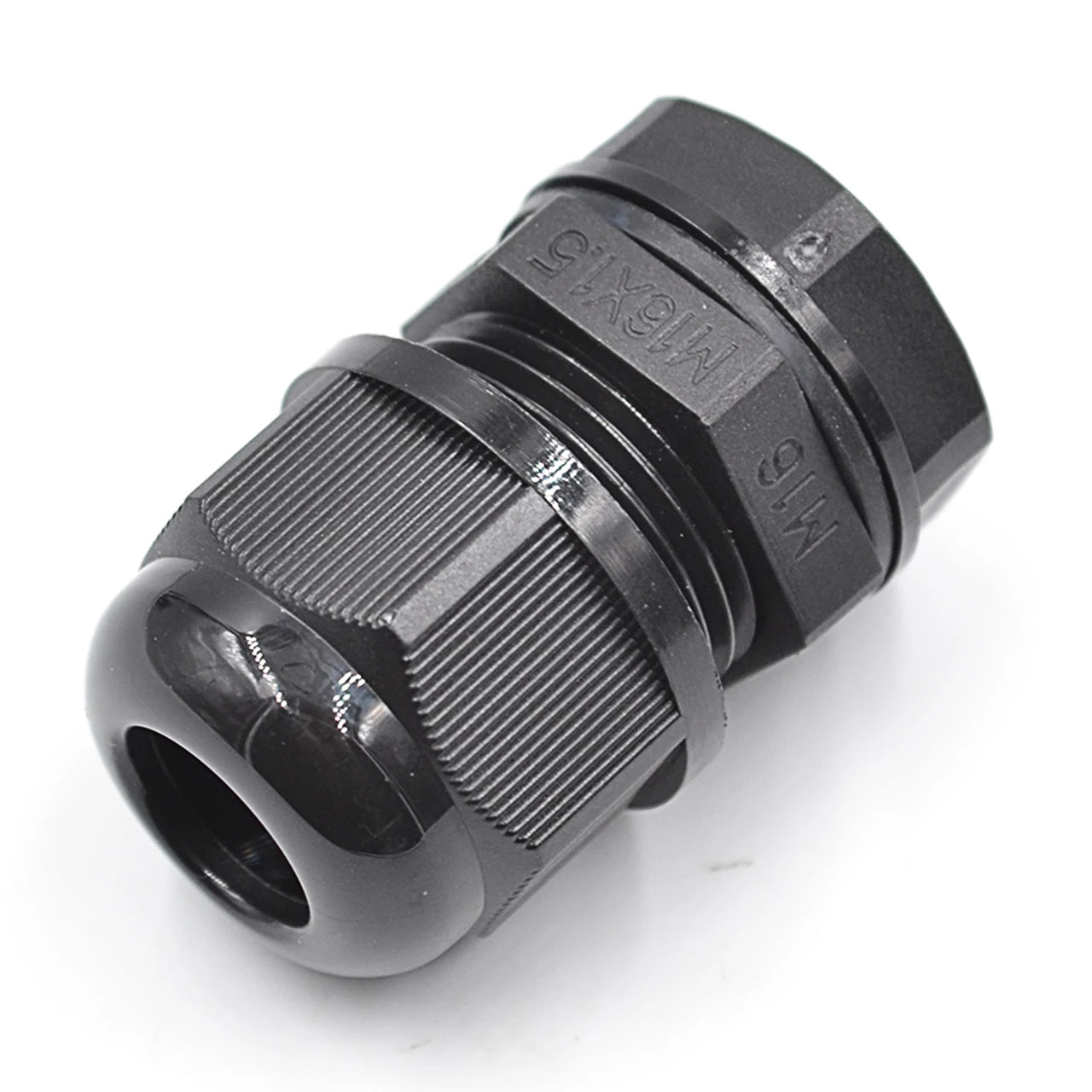 M1608 Industrial Building Medical Plastic Black 8-12AWG DIA Waterproof Nylon Cable Gland