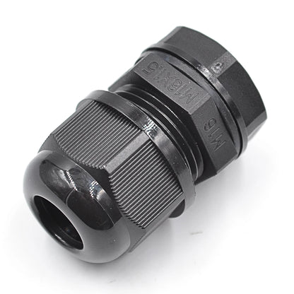M1608 Industrial Building Medical Plastic Black 8-12AWG DIA Waterproof Nylon Cable Gland