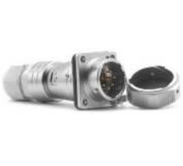 PTC24-10S  24MM Professional Aviation Wire Connectors Manufacturer CNC Electrical Equipment 6/10/12/19 Pin Waterproof Connector