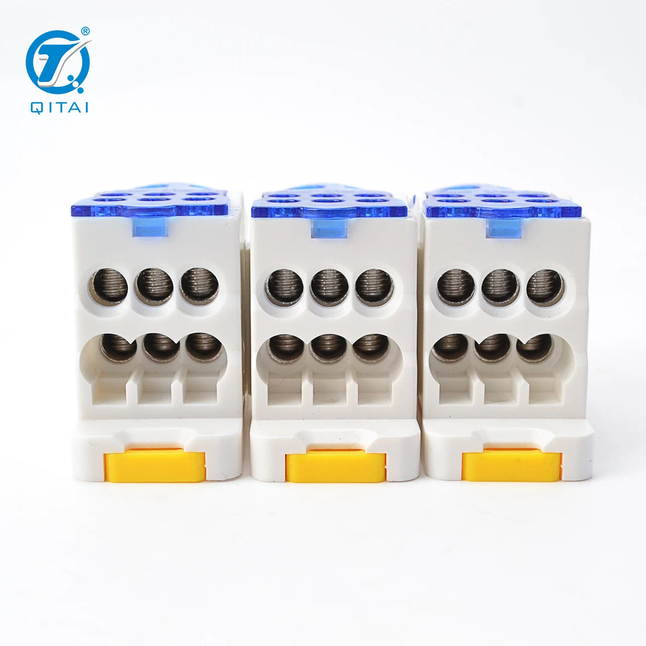 QFJ125A Automotive Industrial Single Pole 125A Power Distribution Terminal Block Screw Connection UKK-125A Brass Contact