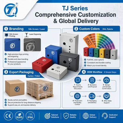 TJ-PG Series PC Grey Junction Box IP66 Dustproof Watertight Electrical Enclosure Screw Lid for Outdoor Industrial Terminal Box