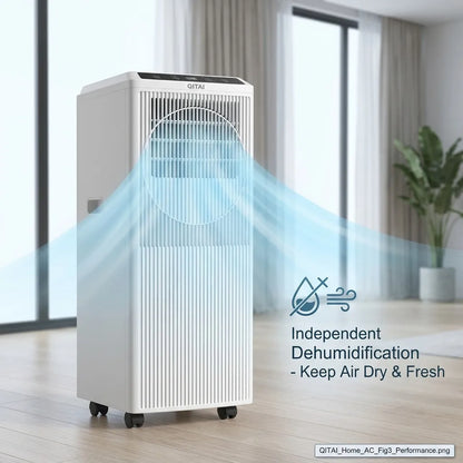 2026 New 9000 BTU Portable Air Conditioner for Home Bedroom Mobile Integrated AC Unit with Easy Installation Window Kit