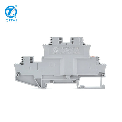 QPTV- 2.5/2-2  PTTBV 2,5 - Double-level Push-in Connection Terminal Block Wire Sell Building Link Industry Wiring Connectors