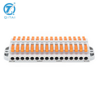 KV233-500T-16P 16P 250V 32A Cable Connector Orange Mini Quick Connector Splicing Terminal Independent Management Wire Conductor
