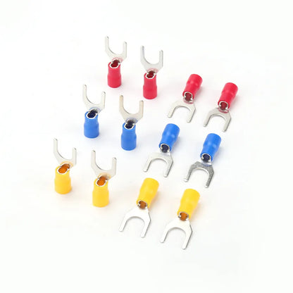 SV1.25-3 Y Shape Insulated Twin Cord End Tubular Crewel  Pre-Insulating Electrical Wire Connector Insulated Crimp Connectors