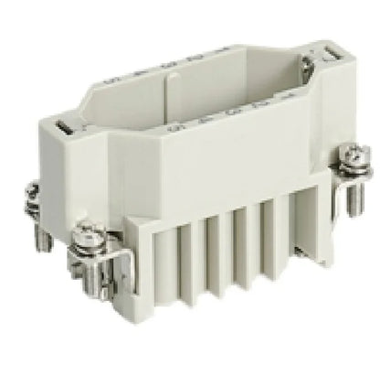 HE-010-M Series 10p Male 10A 250V Heavy Duty Multi-Pin Electrical Connector with IP54 Rating and Copper Contacts