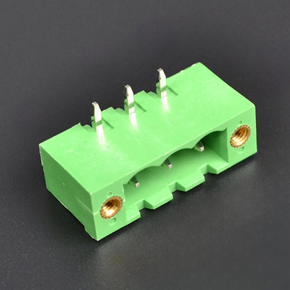 QS-500RF-3P PCB Terminal Blocks 5.00mm Pitch 3P 300V 15A Green High Strength Screw Connector Circuit Board Terminal