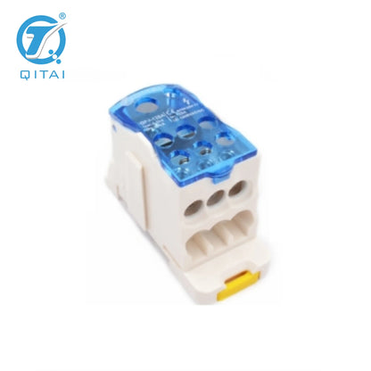 QFJ125A Power Distribution Module 125A 1000V High Current Terminal Connector with Transparent PC Cover PA66 Shell