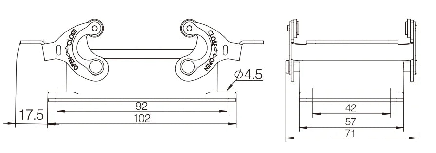H32A-ST-2L Heavy Duty Connector Compact Series Top Entry Protective Hoods