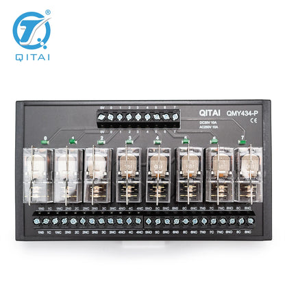 QITAI QMY434-P 1C and 2C High Power 10A 30V Screw Relay Module Terminal Block 8-Channel