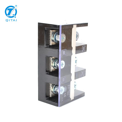 QTB-15004 150A Wire Barrier High Current Professional Brass 4Bits Fixed Dual Row Terminal Strip Block
