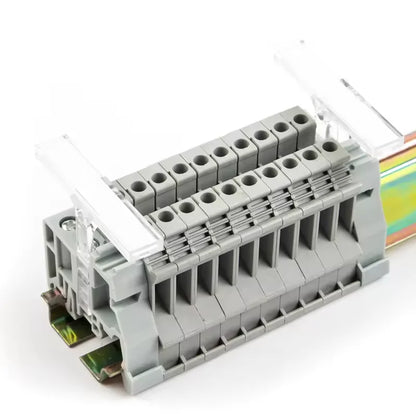 QUKJ-BJ KLM-A Terminal Strip Marker Carrier Holder Din Rail Terminal Block Accessories Terminal Marking Seat Label