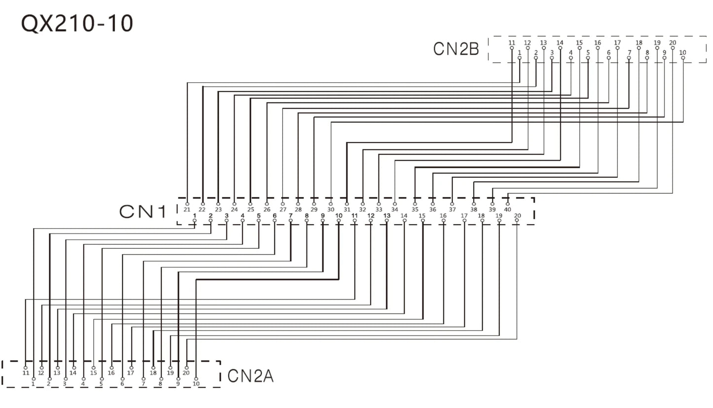 QITAI Electric Wires and Cables QX210-10  40P  PLC I/O Cable Copper Flexible Insulated Wires and Cables