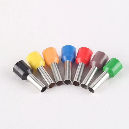 E series 1000Pcs/Bag E0306 Cable Terminale Wire Rope Crimp Bootlace Insulated Wire End Bootlace Ferrule Lug