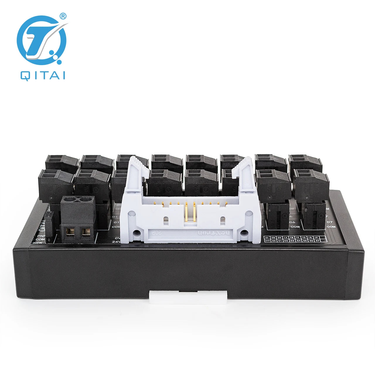 QMT087 16 Bit Output Terminal Block DC24V 1A PLC Module Connect With LED Light Remote Control