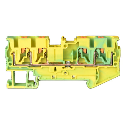 QPT4/2*2 4mm² QUATTRO PE 500V 32A Green Yellow Earth Push-in PT 2,5-QUATTRO-PE Protective Conductor Terminal Ground Block