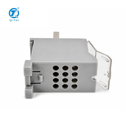 QJFX-100-12x10 100A MCCB Distribution Block 12 Way Screw Terminal Block for Switchgear Control Cabinet