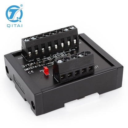 QMT074-3 Terminal Block Module DC 15-30V  4-20mA PLC Input and Output Module Built-in Voltage Conversion Module PLC Connect