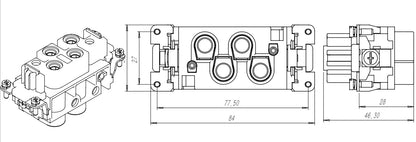 HK-004/2-F 80A 830V Heavy Duty V0 Female Insert Screw Crimp for Industrial Electric Communication Equipment Terminal Blocks