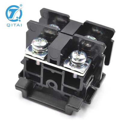 QUTD-41 High Current 50A Japanese Screw Terminal 660V Fuse Terminal Connector- for 8mm2 Wire PA66 Brass Fused Terminal