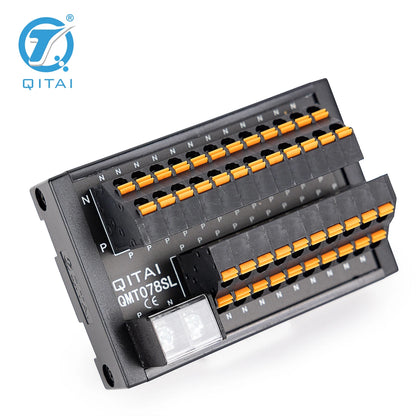 QMT078SL Small Design Terminal Block Module Standard 35mm DIN RAIL High Efficiency 2A DC24V 1.5 Mm² Following/AWG16