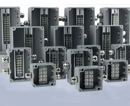 QITAI DA Series Polished Aluminium Alsi12 Electronic Waterproof IP66 Cover Junction Box Wholesale