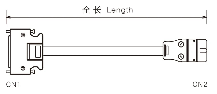 QX223-3  Servo Motor Cable AWG28 50P/MDR 10P/MIL Safe Electrical Wire Manufacturing Equipment Extension Cable