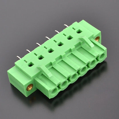 QSP-508VF-6P 5.08mm Pitch 6P PCB Terminal Block Connector Green Simple Cheap Durable  PCB Terminal Blocks Types With Flange