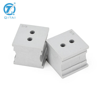 QITAI CES 2/3 2 Holes Small Grommets Cable Entry Systems TPE Offwhite or Black 3mm Wire Diameter Range for Wire Connector