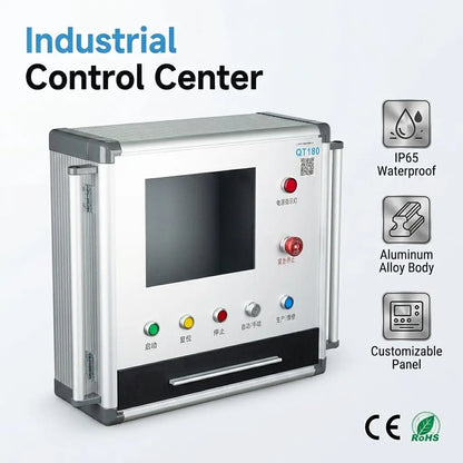 QT Series 60-180mm Industrial HMI Aluminum Control Box IP65 Waterproof Customizable Panel Enclosure for Automation Control